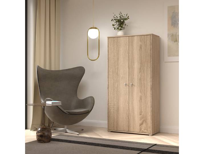 Armoire à dossiers 74 x 150cm Beige/Imitation chêne de Sonoma