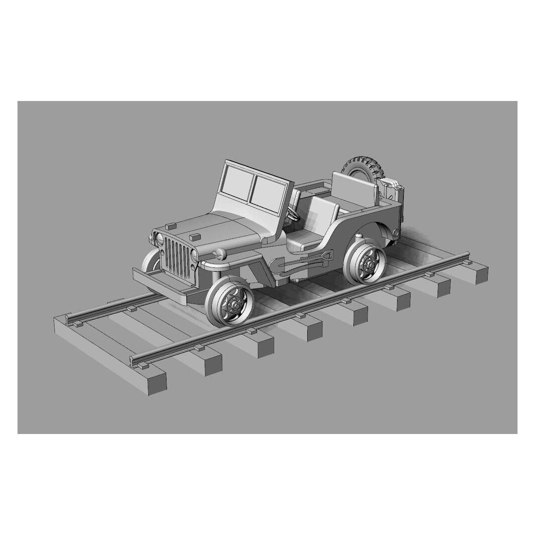 Hauler Railway Jeep (2pcs) (HTT120084)