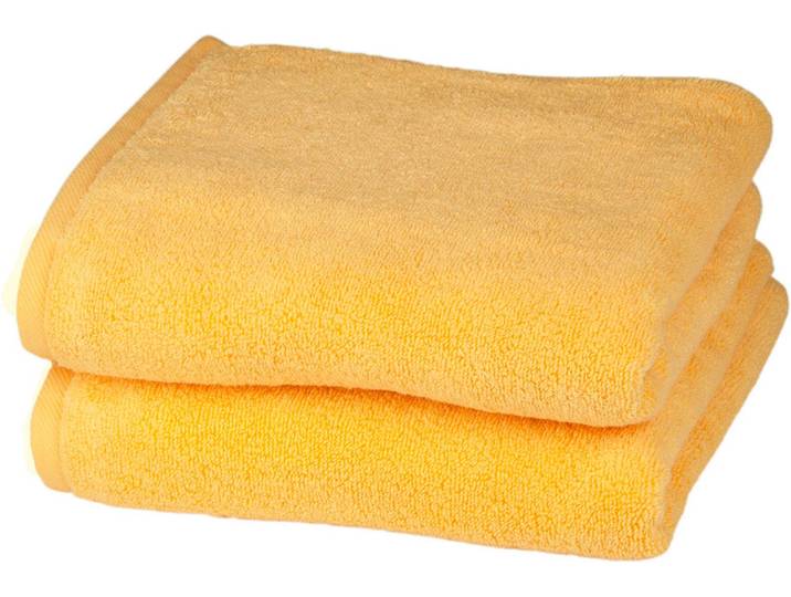 Handtücher ROSS Sensual 9000 , gelb (gingster), B:50cm L:100cm, Frottier, Obermaterial: 100% Baumwolle, Handtücher, Handtücher, mit Aloe-Vera-Öl veredelt