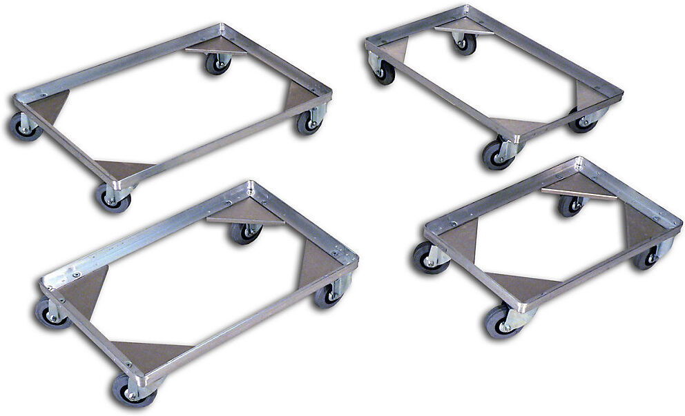 Alu-Fahrgestell, Ladehöhe 150 mm, Innen-LxB 575 x 370 mm, ohne Griffbügel Gmöhling