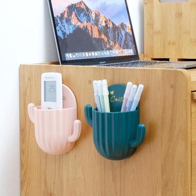 United Cactus No Drill Toothbrush Holder Wall Mounted Bathroom Storage Rack toothpaste Storage Rack