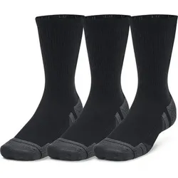 UNDER ARMOUR Herren Socken UA PERFORMANCE TECH 3PK CREW, Größe L in Schwarz 001