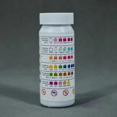 Uplift Essentials Aquarium And Pool Water PH Test Strips Kit For Freshwater And Fish Tanks for Pool 50pcs 6in1