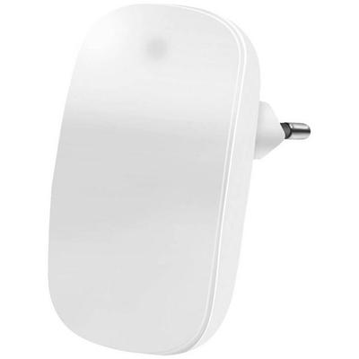 LogiLink LED014 LED014 LED-Nachtlicht mit Dämmerungssensor Oval LED Warmweiß Weiß