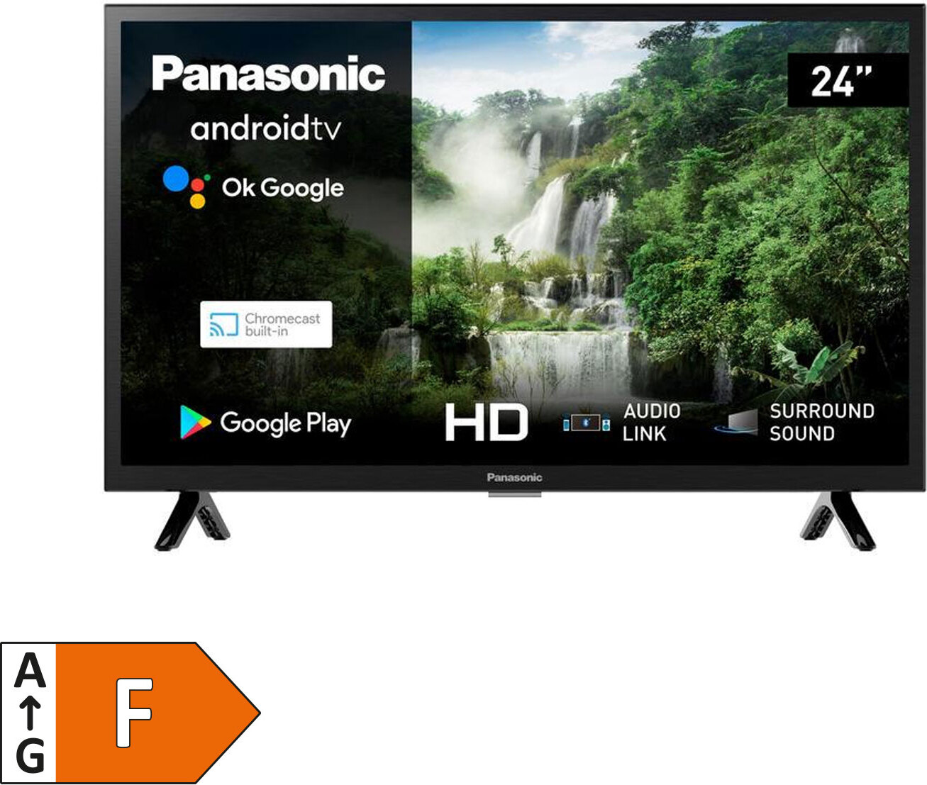 Panasonic TX-24LSW504, 61 cm (24"), 1366 x 768 Pixel, HD, LCD, Smart-TV, Schwarz