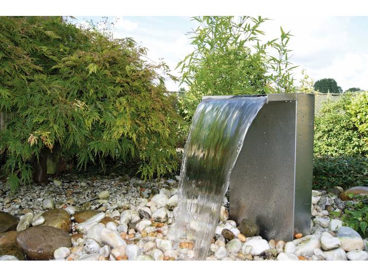 Gartenbrunnen UBBINK Venezia , silber (silberfarben), Edelstahl, Wasserspiele, Gartenbrunnen