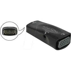 DELOCK 66560 - HDMI Adapter, HDMI Buchse auf VGA Buchse