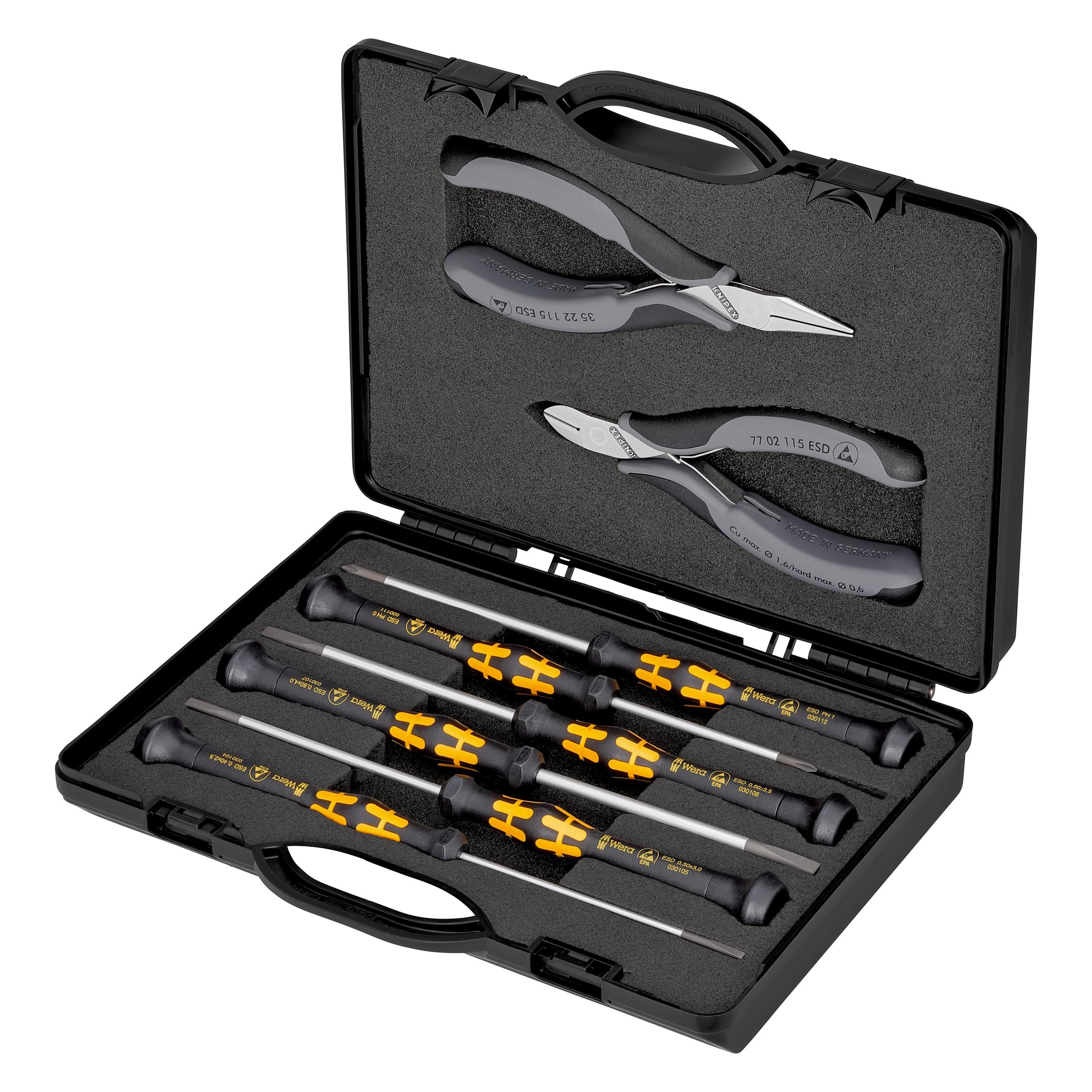 Knipex Elektronikzangen-Set (200 mm) (00 20 18 ESD)