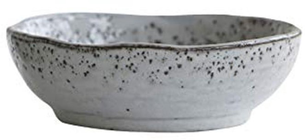 Kom Rustiek Dessertkom Aardewerk Blauw Grijs - 14 cm Diameter