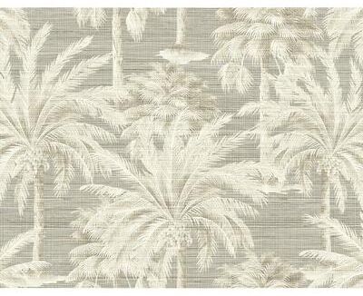 Kenneth James Dream Of Palm Trees Grey Texture Wallpaper - 27in x 324in x 0.025in