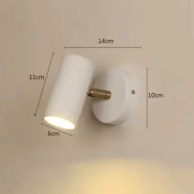 Inspire Curations Modern Adjustable Gold LED Wall Lamp b White warm White (2700 3500k)