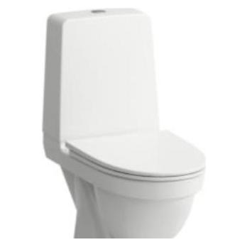 Laufen Kompas skruemonteret toilet med skjult S-lås og åben skyllekant samt Clean Coat belaegning (H8271504007821)