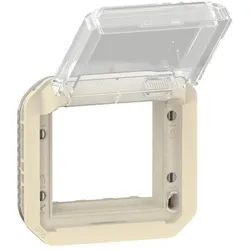 Legrand 069838L Plexo New Einsatz Mosaic Adapter mit transparentem Klappdeckel arbe:Beige