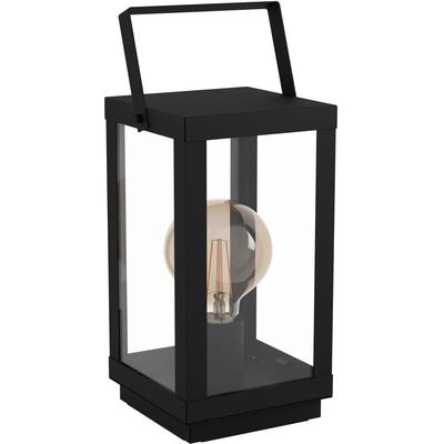 EGLO Tischleuchte "BRADFORD 1", schwarz, H: 37cm, 1 Stk., Leuchten, Tischleuchte, Nachttischlampe,Wohnzimmerlampe, Lampe, E27 Fassung, Tischleuchte