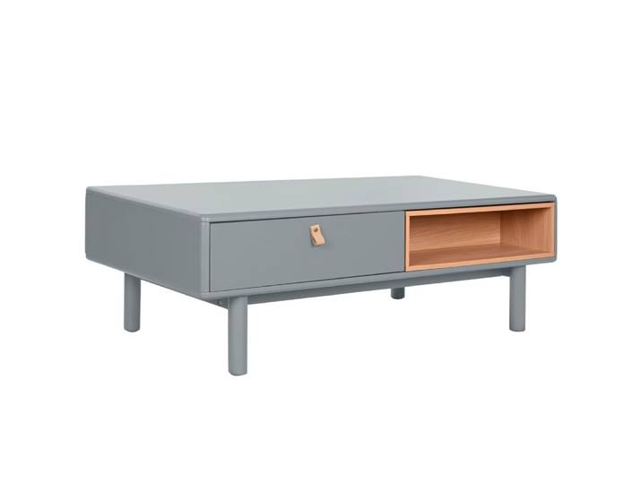 Table basse en panneau de particules gris 120x60x40 cm