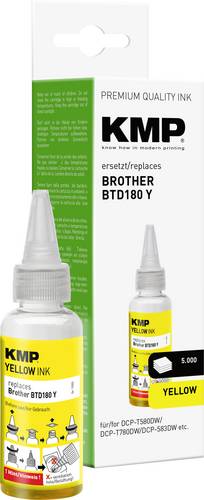 KMP Nachfülltinte ersetzt Brother BTD180Y Kompatibel Gelb 50 ml 1555,0009 1555,0009