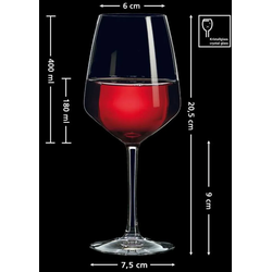 Ritzenhoff & Breker MAMBO Rotweinglas 400 ml 4er Set