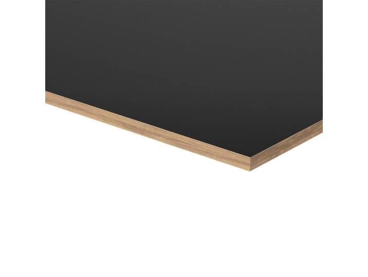 Tischplatte Eiermann Richard Lampert Linoleum schwarz, Designer Prof. Egon Eiermann, 180x3x90 cm