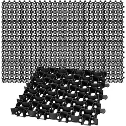 BigDean 24x Rasengitter Paddockplatte SCHWARZ 50x50 cm Rasenmatten Rasenwaben Kiesgitter Parkplatzrasen 6 m2