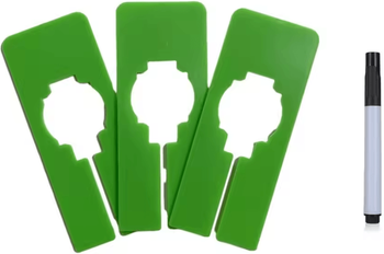 Inspire Curations 10Pcs Writable Reusable Clothes Size Dividers green
