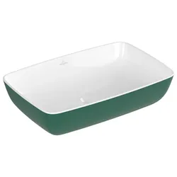Villeroy & Boch Artis Aufsatzwaschbecken, rechteckig, ohne Überlauf, 580x385mm, 417258BCS7, Farbe: Forest