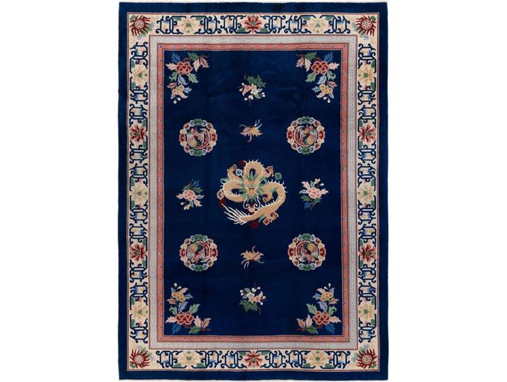 China Peking Teppich 240x331 Handgeknüpft Orientteppich Wolle