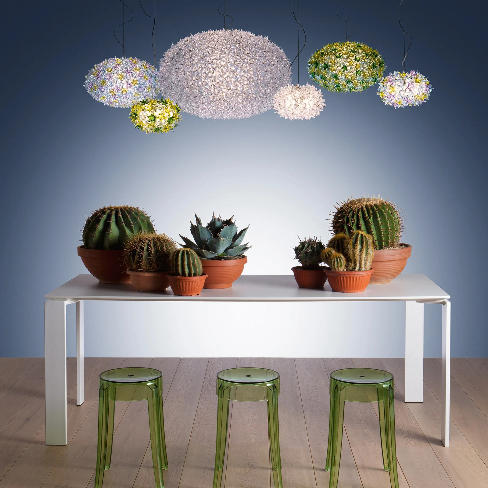 Kartell Bloom S2 Hanglamp Lavendel - Designverlichting van Kunststof