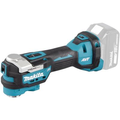 Akku-Multifunktionswerkzeug MAKITA "»DTM52ZJX2« 18V, ohne Akku und Ladegerät", blau (türkis), B:9,5cm H:12,5cm L:33,2cm, Multifunktionswerkzeug-Maschinen, 10.000-20.000 min⁻¹, vielseitige zum Sägen, Schleifen und Polieren