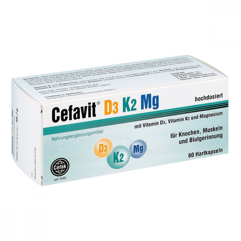 Cefak KG Cefavit D3 K2 Mg Hartkapseln 13975246