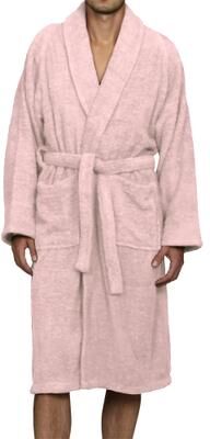 100% Cotton Soft Terry Adult Unisex Lightweight Bathrobe by Superior
