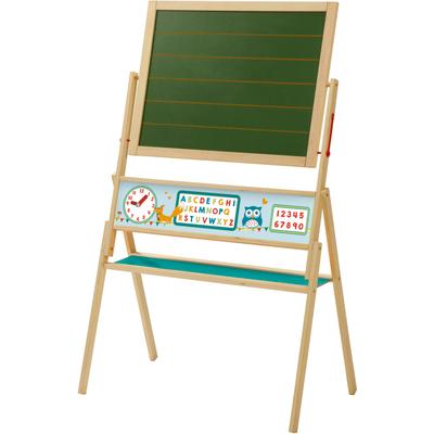 Standtafel ROBA "Fuchs & Eule", beige (natur), Tafeln, Kinder, B/H/L: 69cm x 111cm, Holzwerkstoff, B:69cm H:111cm T:43cm