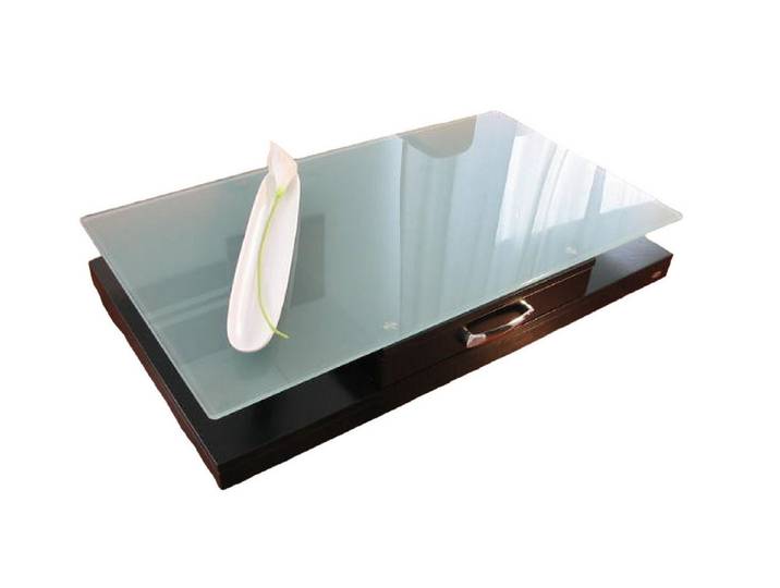 carl svensson Couchtisch Design Tisch V-470 Schwarz Milchglas Carl Svensson