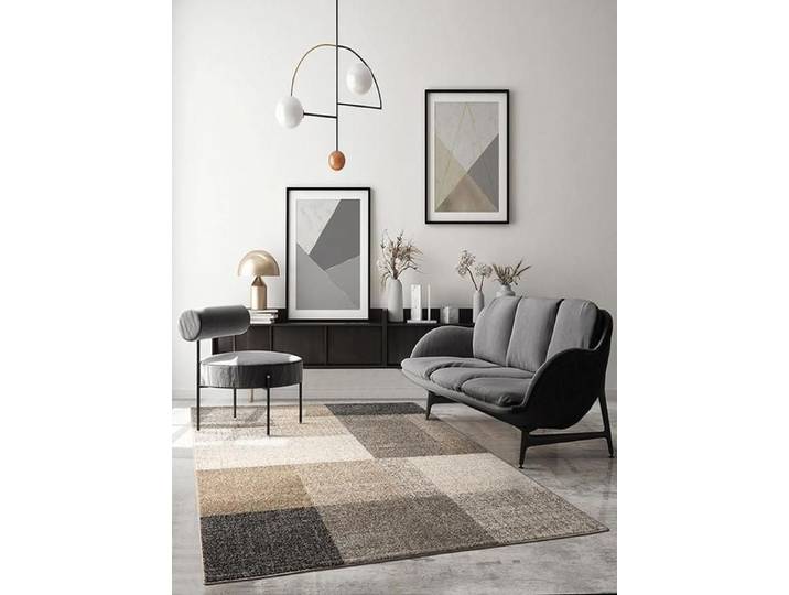 Tapis de salon - THE CARPET - PEARL - Géométrique - Beige - 200x280 cm