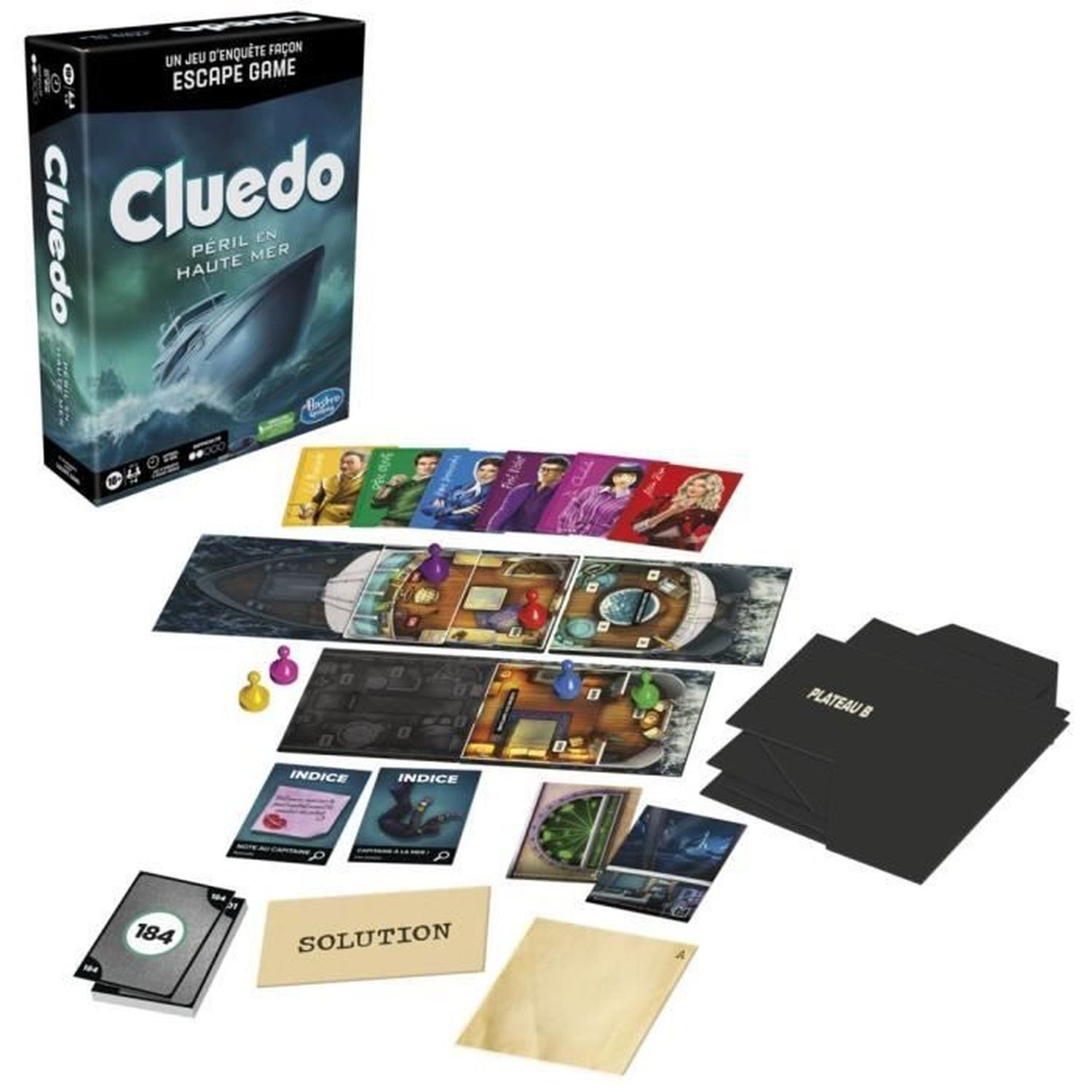 Hasbro Gaming Clue Sabotage op volle zee bordspel voor kinderen vanaf 10 jaar