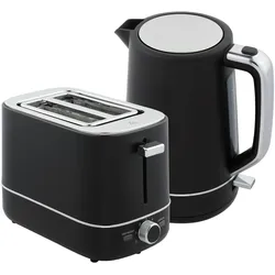 KOCHER-TOASTER-SET Stahl Kunststoff Schwarz