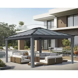 Canopia Dallas 4.3x4.8 Gartenpavillon, anthrazit