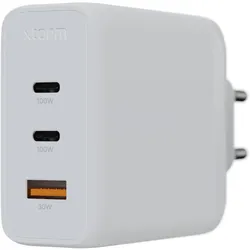 Xtorm GaN2 Ultra Series (100 W, 3 Ports), USB Ladegerät, Weiss