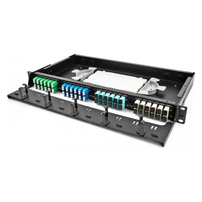 Delock LWL Adapter Panel SC Simplex APC 12 port gr (66926)