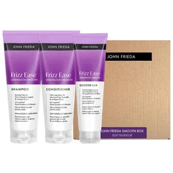 John Frieda, Beauty Geschenkset, Frizz Ease Smooth Box (Haarpflege Set)