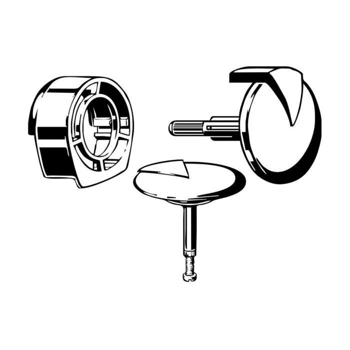 VitrA Multiplex Trio Ab-/Überlaufgarnitur G306847 Ausstattungsset, verchromt