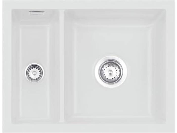 Flächenbündige Spüle MERA 60 F/o in SATIN mit Excenterbedienung