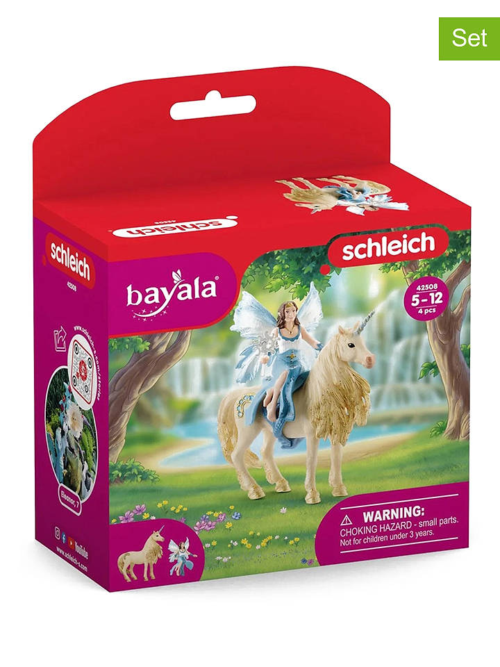 Schleich 4tlg. Spielset "Eyelas Ausritt auf Goldeinhorn - 42508" - ab 5 Jahren - onesize