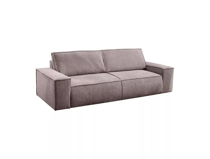 Vente-unique - Schlafsofa 3Sitzer AMELIA von PASCAL MORABITO Kord Rosa, One Size, Violett