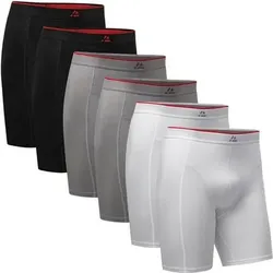 DANISH ENDURANCE Boxershorts Bamboo Extra Long Trunks, Größe XL in Grau Grau