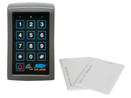 EtiamPro Codeklavier met RFID-kaartlezer en 3 relais, 125 kHz, IP55, voor toegangscontrole
