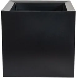 WellHome - Pflanzgefäß aus Polyethylen Anthrazit 40x40 cm