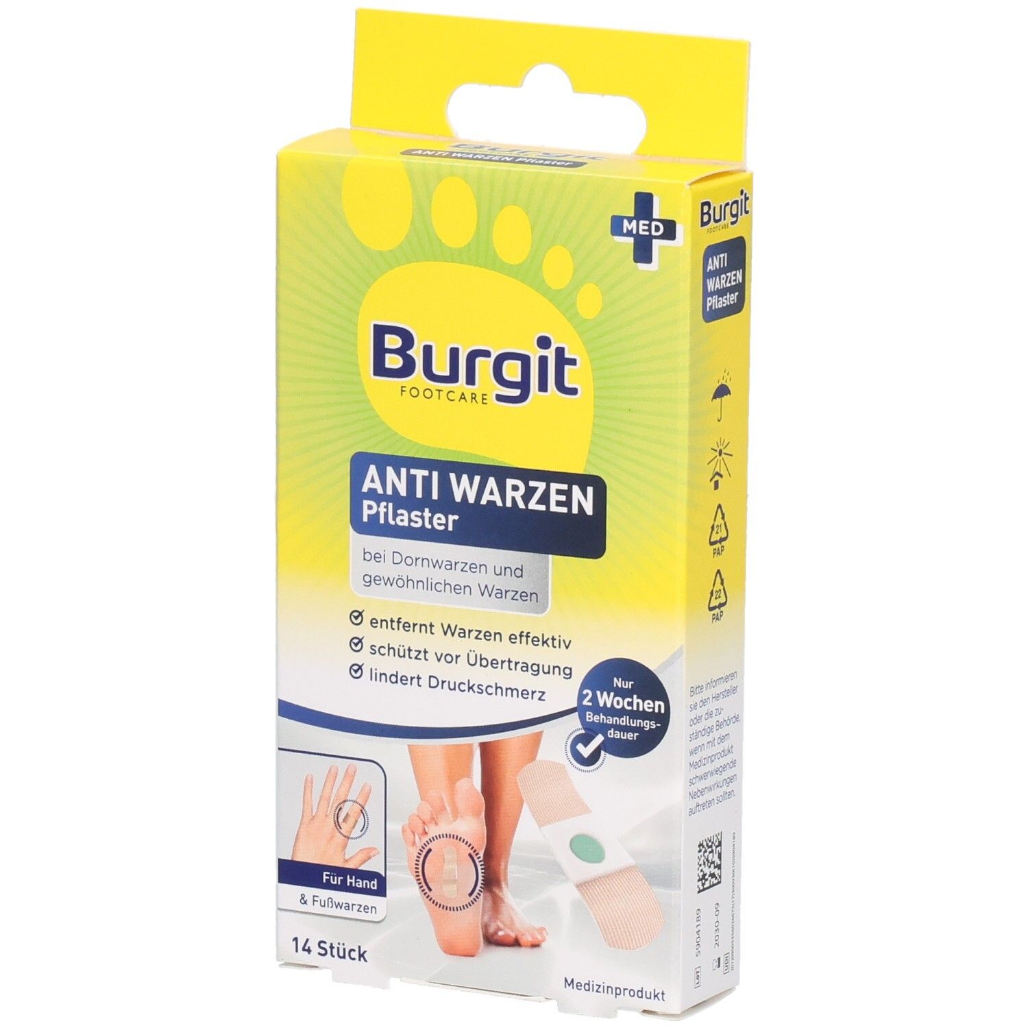 Burgit Anti-Warzenpfl 14 St Pflaster