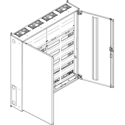 ABN S47RK052 Wandgehäuse IP43 SK2 schutzisoliert bestückt mit 5RE REG / 2RE Klemmen