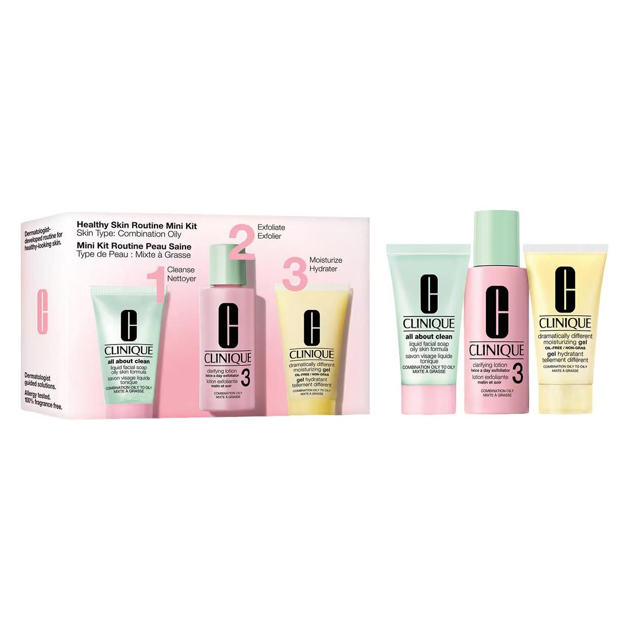 Clinique Set - Healthy Skin Routine Skin Type 3 Mini Kit (Gesichtspflege Set) (VB6G010000)
