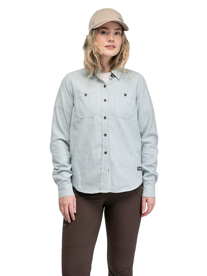 Bergans Flannelhemd "Nordmarka" - Relaxed fit - in Salbei - S